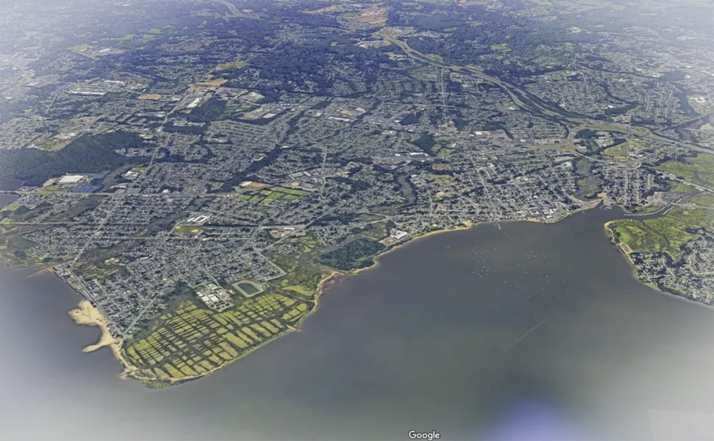 Above Union Beach, Keyport, and Matawan New Jersey