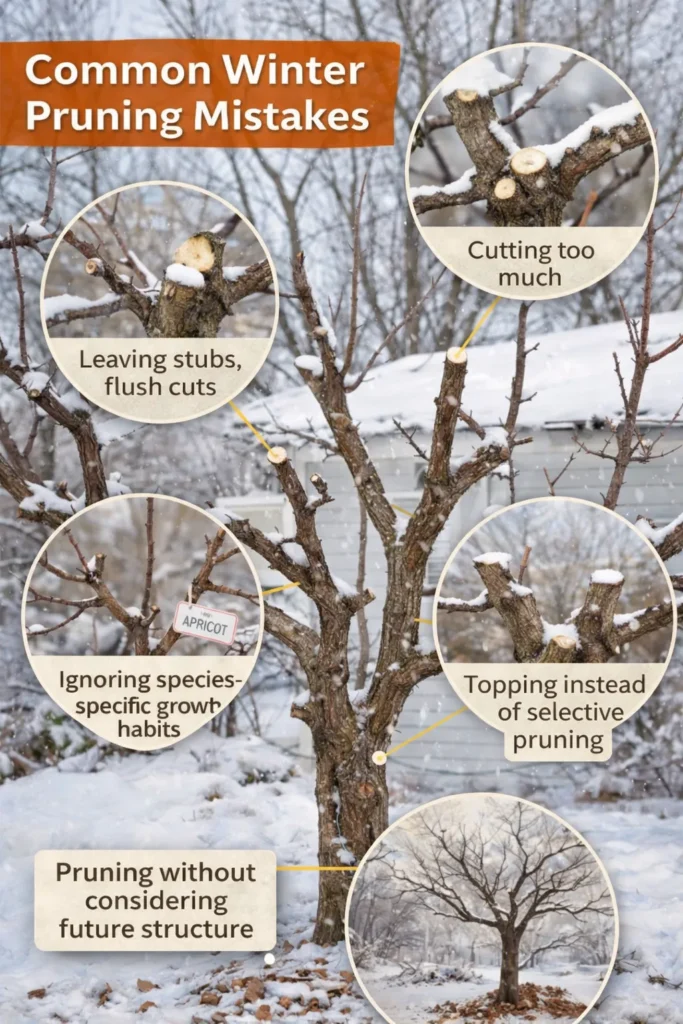 Winter Pruning Mistakes