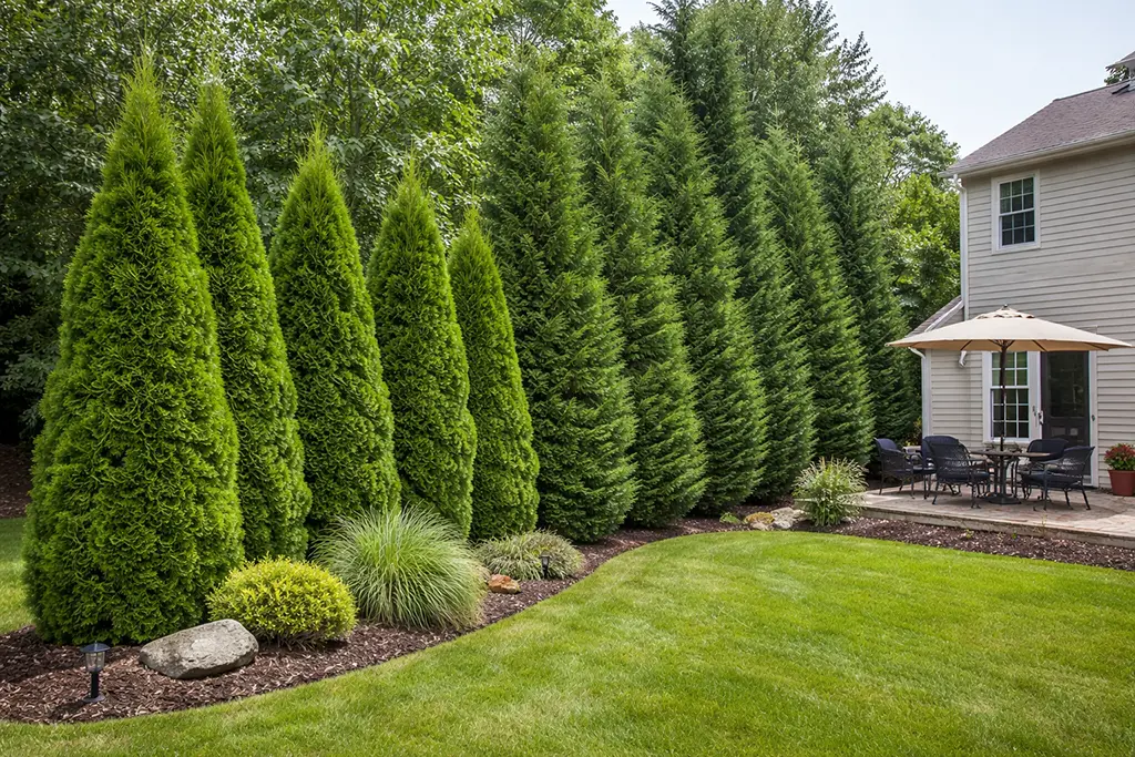 Arborvitae and Leyland Cypress