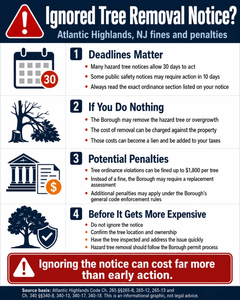 Tree Removal Notice Infographic
