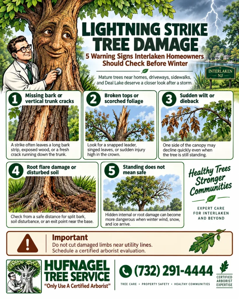 Lightning Strike Tree Damage Infographic